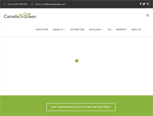 Tablet Screenshot of canadagogreen.com